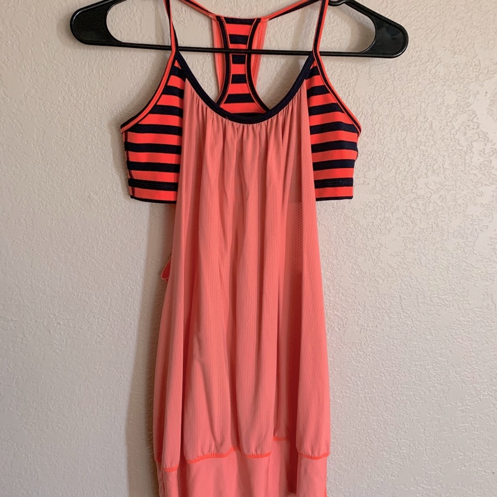 Lululemon Orange and Blue tank
